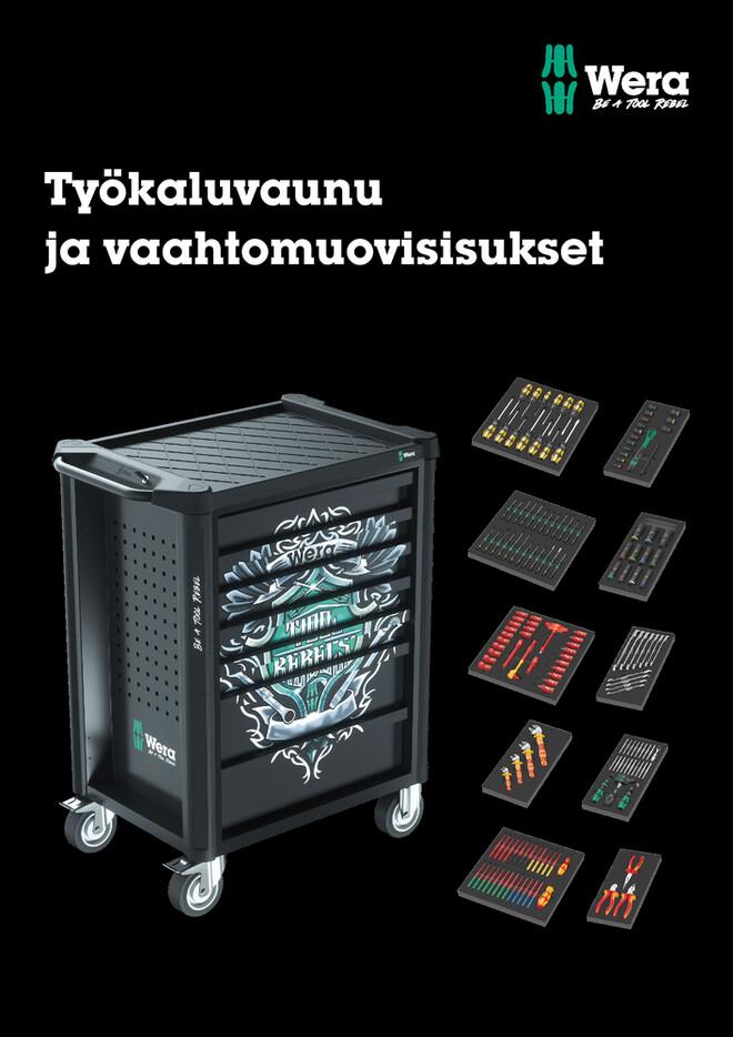 Wera työkaluvaunu ja vaahtomuosisisukset