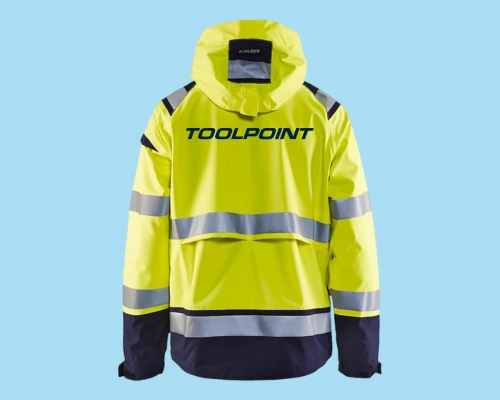 Huomiotakki jossa Toolpointin logo painatus