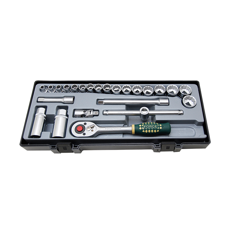 [3251-9] Force Socket set 3/8", 6-22mm, 12-corner, 24 parts