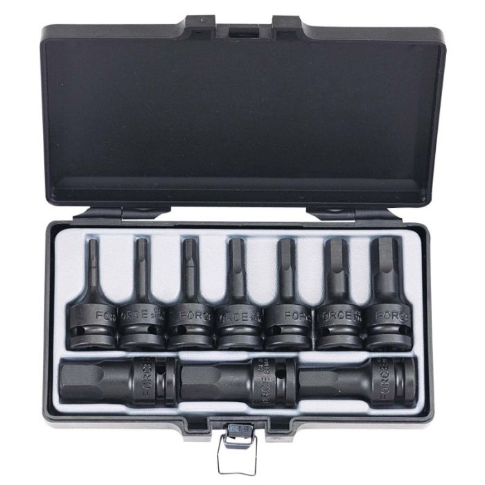 [41012] Force 6-Kolokonehylsyt 1/2", 4-19mm x 60mm, 10-osaa