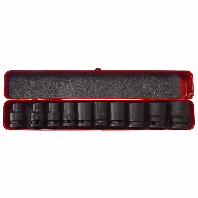 [4109-10] Force Machine sockets 1/2", 10-24 mm, 10 pieces