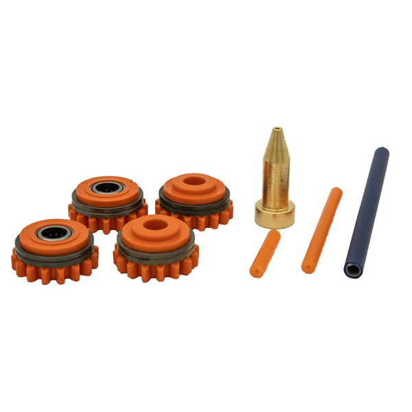 [F000231] Kemppi Feed Wheels + Guide Pipes SS,CU (FE) V1.2