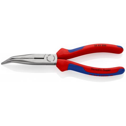 [2622-200] Knipex Needle-nose pliers 200mm, 40° bend, 2-K handle
