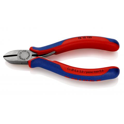 Knipex Side cutter 125mm, With return spring, Beveled