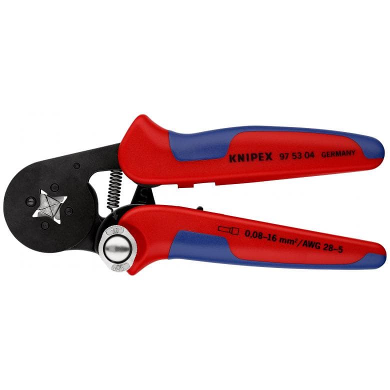 [9753-04] Knipex Puristuspihti, Päätehylsyt 0.08-10+16mm² AWG28-5