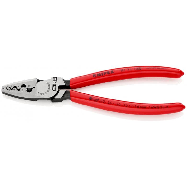 [9771-180] Knipex Puristuspihti 0.25-16mm² Päätehylsyt