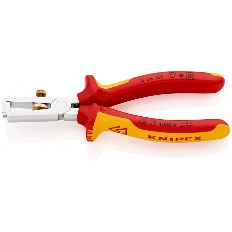 [1106-160] Knipex Peeling pliers 160mm, max. Ø5mm/10mm², 1000V, VDE