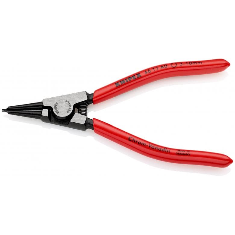 [4611-A0] Knipex Lock ring pliers 3-10mm, Outside, Straight