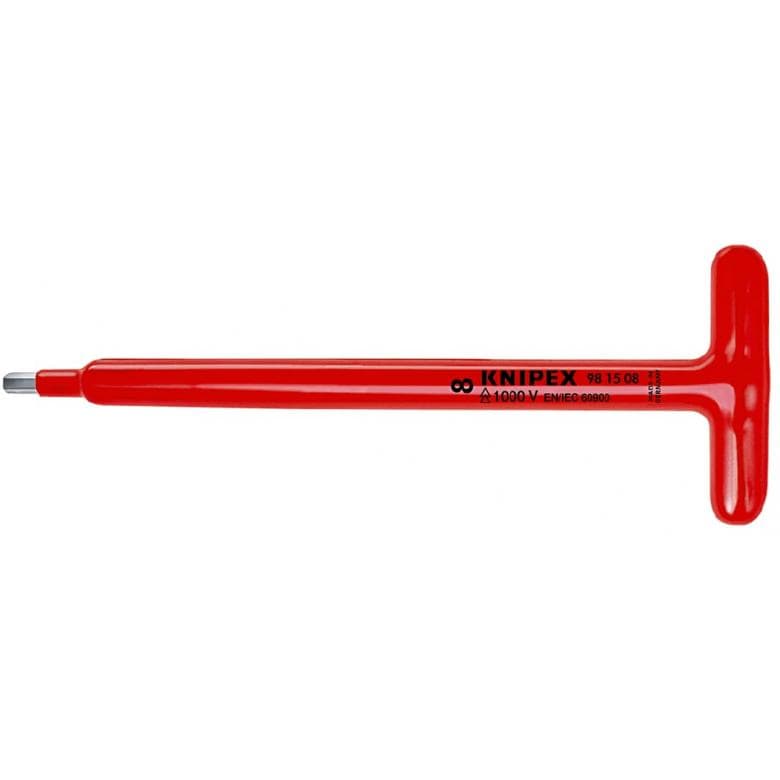 [9815-05] Knipex 6-Slot wrench 5x250mm, T-handle, VDE 1000V