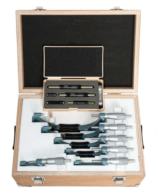 [103-913-50] Mitutoyo External micrometer set 0-150mm, 6 parts