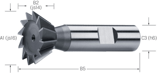 Premus Kulmajyrsin HSS-Co 45° Ø32x8 S16 Z12