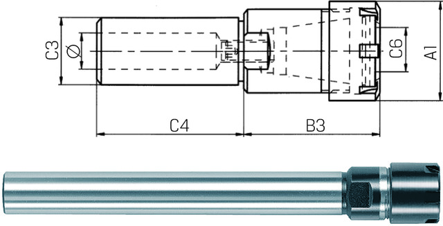 [246410-20X100/ER20] PREMUS EXTENSION SOCKET ER20
