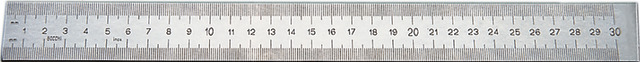 [361500-500] Pretec Mittaviivain 500x30x1mm DIN 866/B, RST