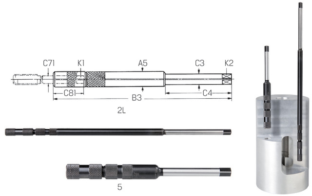 [138603-6] Pretec Kierretapin jatko 8.0x6.2 mm