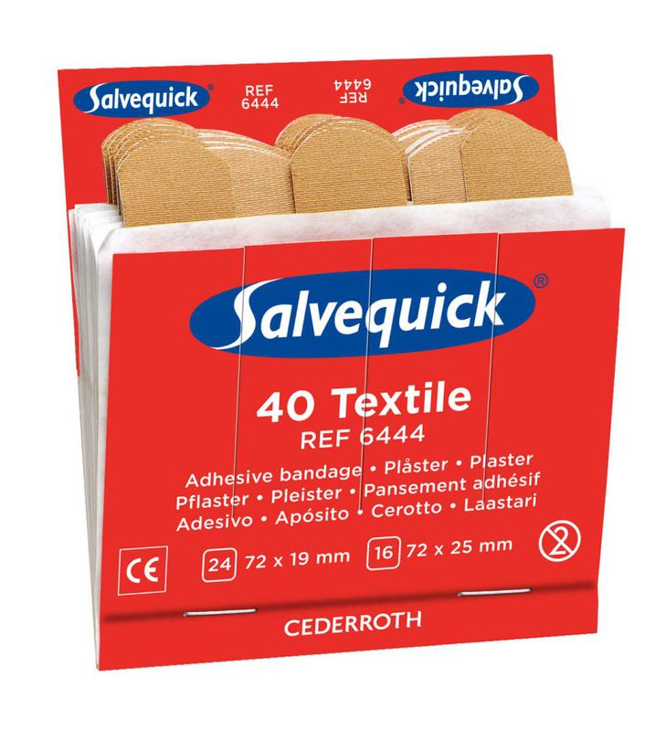 [6444] Salvequick Kangaslaastari 6 x 40 kpl