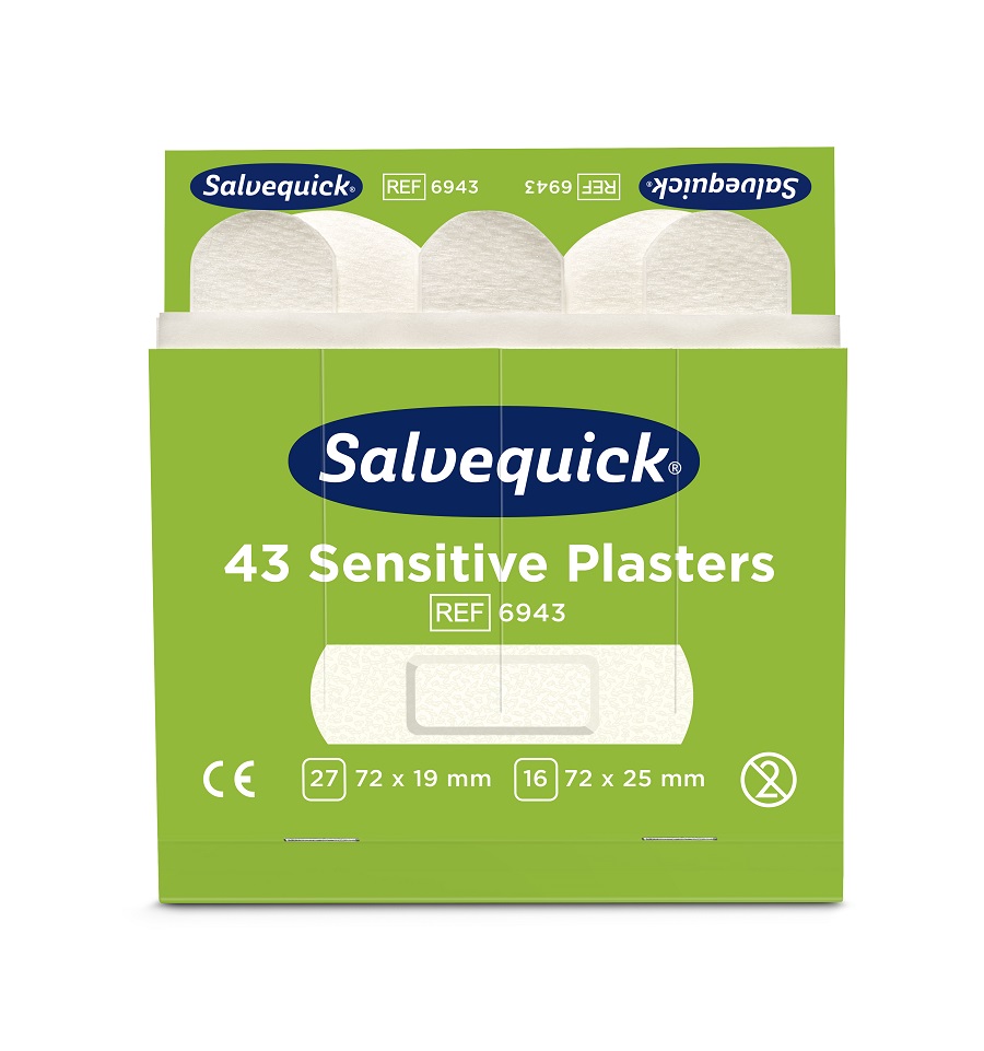 [6943] Salvequick Sensitive Plaster 6 x 43 pcs
