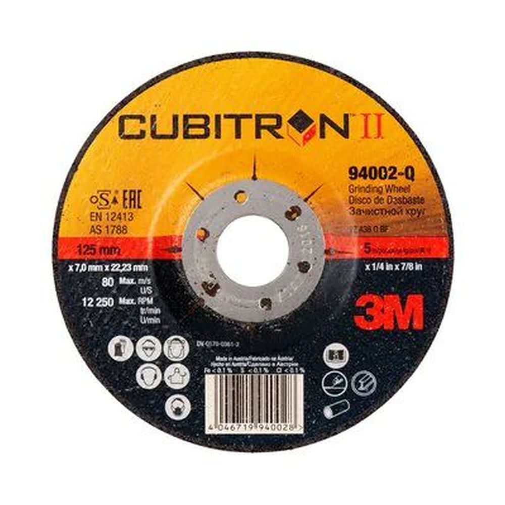 [94000-Q] 3M 180x7.0mm Grinding disc Cubitron II