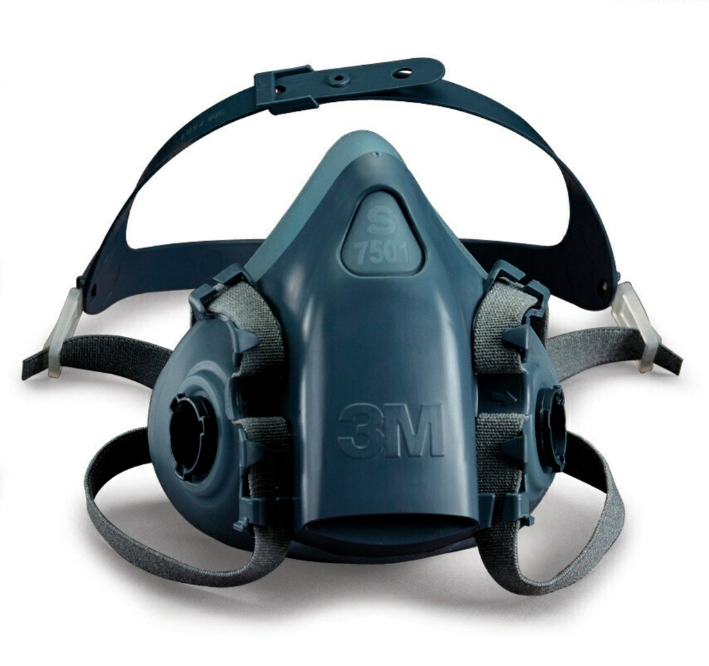 [3M7501] 3M Half mask (S size), Silicone