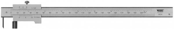 [335070] Vogel Ruler 200mm, mm/inch scale