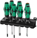 Wera 335/350/367/7 Rack Ruuvitalttasarja Kraftform Plus Lasertip + teline, 7 kappaletta
