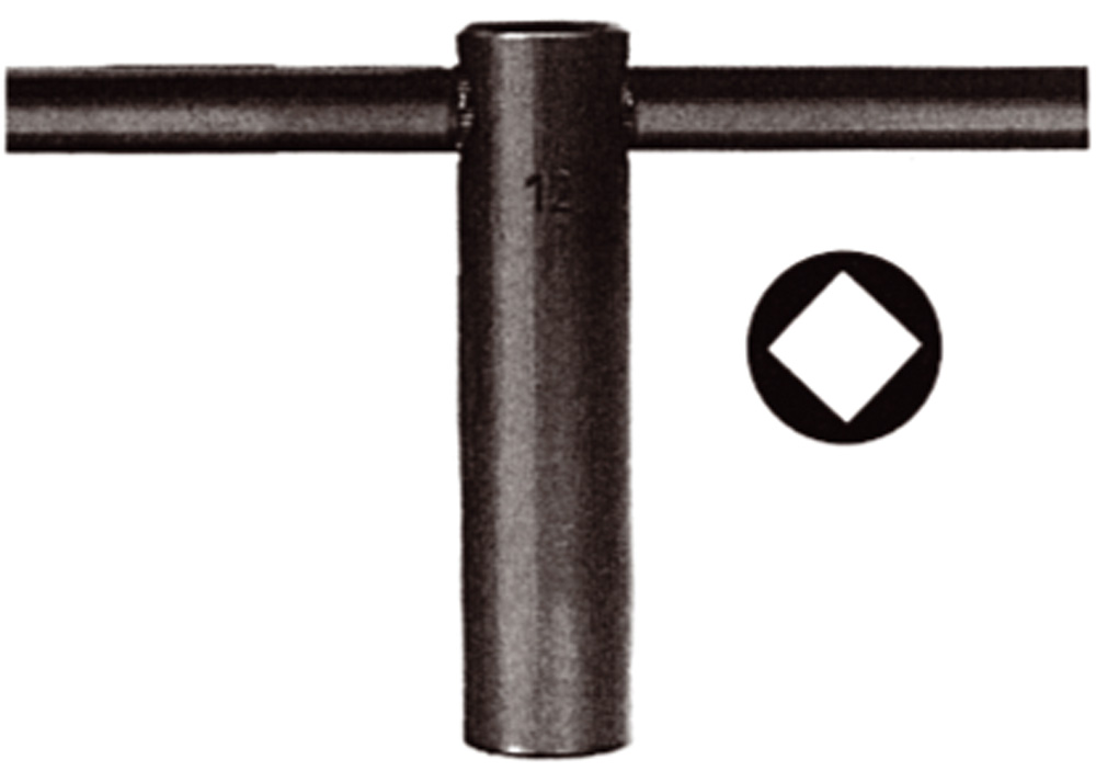 [41707] AMF Square wrench 8mm, Female, Din904, T-Handle