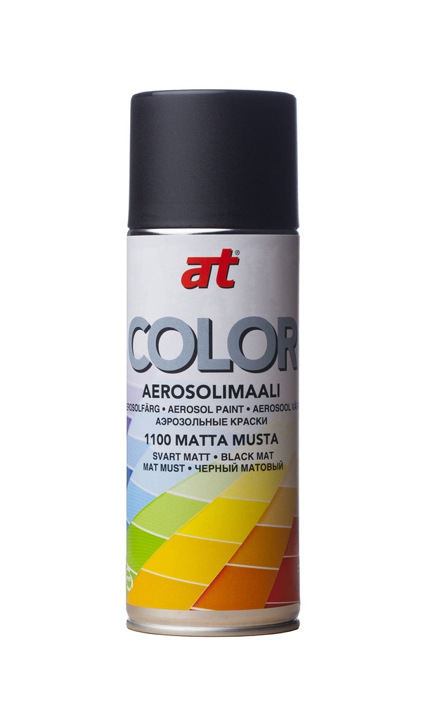 [1100AT] AT Musta matta spraymaali 520 ml