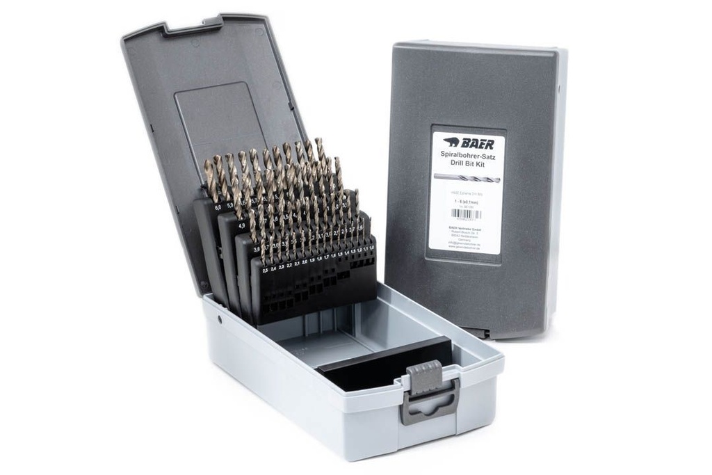 [BE1060] Baer HSSE Extreme drill set Ø1-6 mm