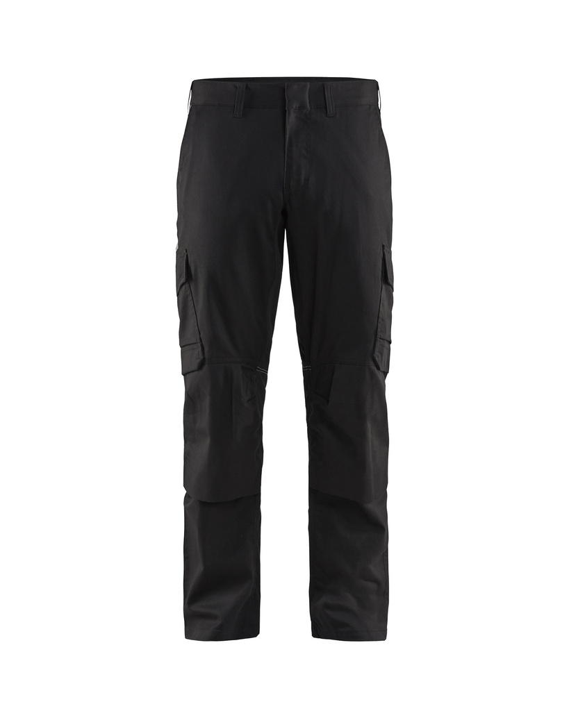 [144818329900 C44] Blåkläder 1448 Pants with stretch knee protector pockets (Black  , C44)