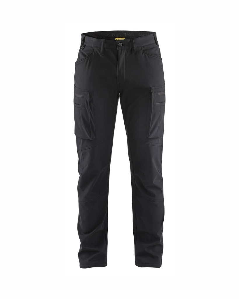 [147725139900 C44] Blåkläder 1477 Softshell talvihousut stretch (Musta, C44)