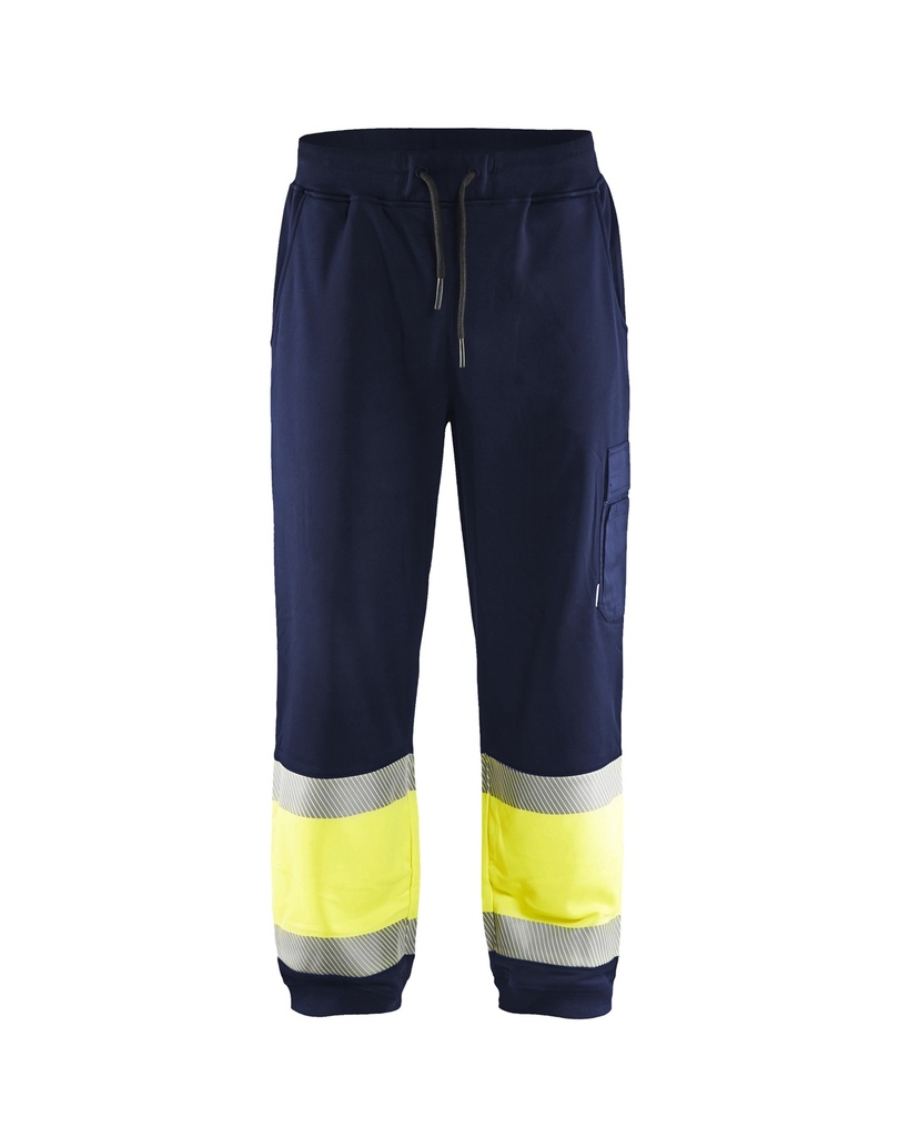 [154925268933 S] Blåkläder 1549 Highvis collegehousut (Mariininsininen/Huomio keltainen, S)