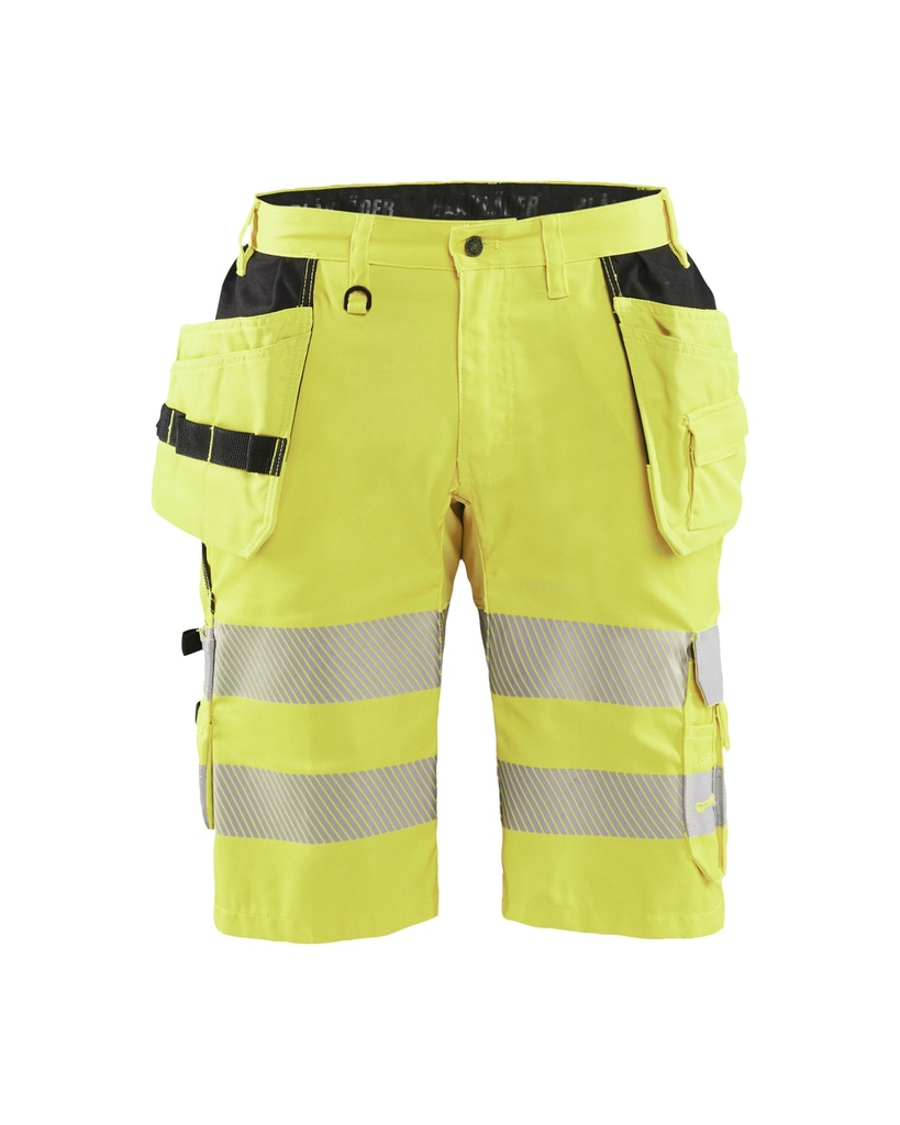 [158618113300 C44] Blåkläder 1586 Highvis shorts stretch (Reflective Yellow, C44)