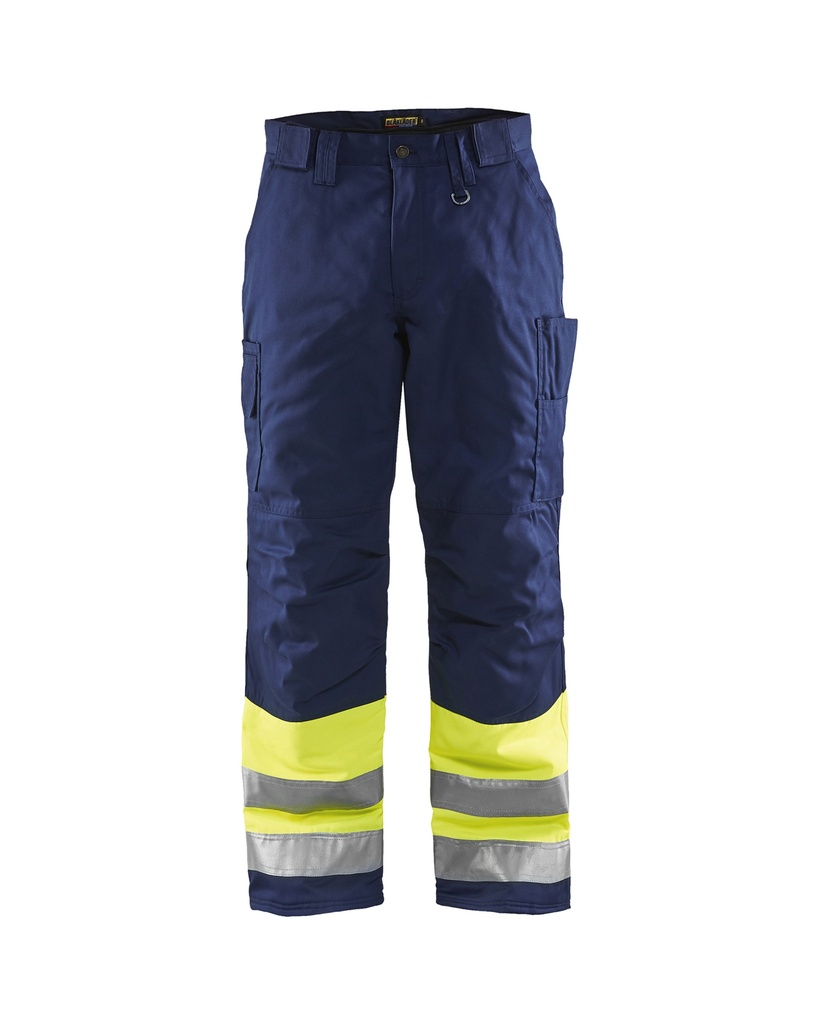 [186218113389 C44] Blåkläder 1862 Highvis talvihousut (Huomio keltainen/Mariininsininen, C44)