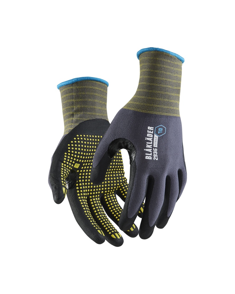 [293514569400 6] Blåkläder 2935 Work gloves, nitrile coated with pimples (6)