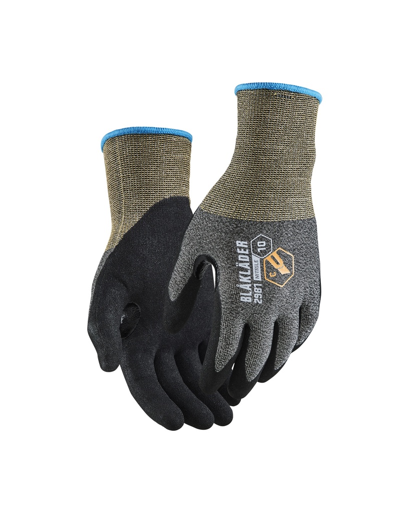 [298114739900 6] Blåkläder 2981 Cut protection gloves C, Nitrile coated (6)