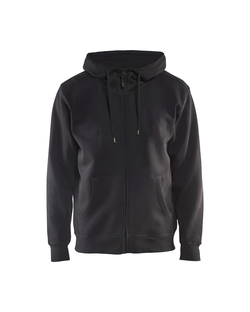 [336610489900 XS] Blåkläder 3366 Hoodie with zipper (Black  , XS)
