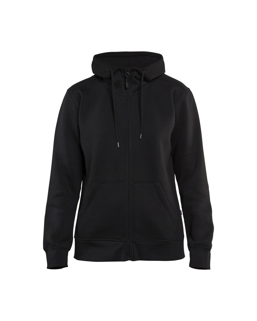 [339510489900 XS] Blåkläder 3395-1048 Women's hoodie with zipper (Black  , XS)