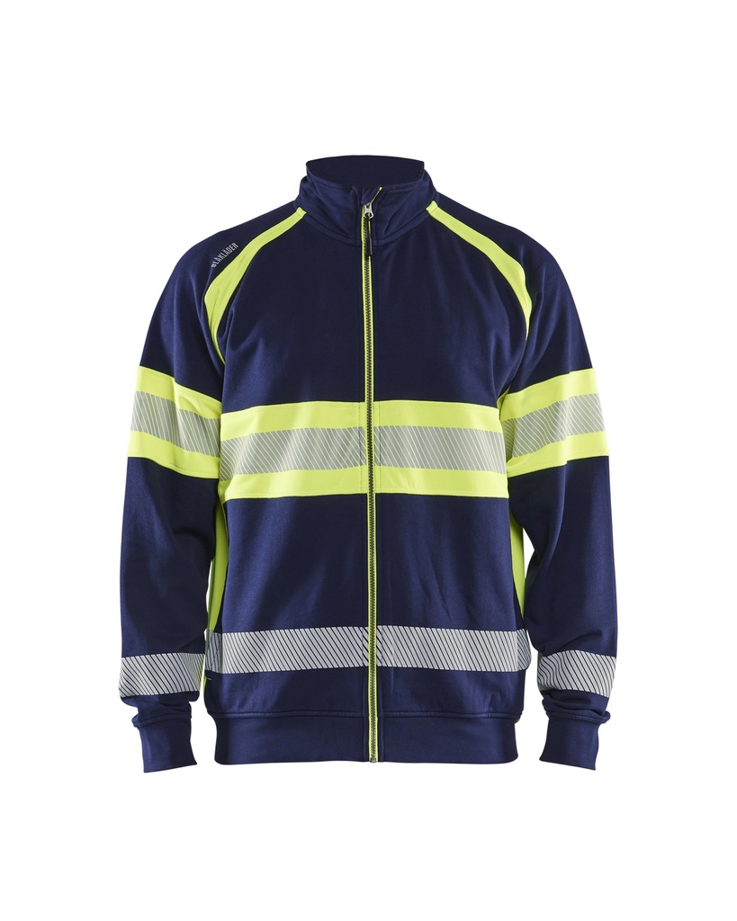 [355111588933 XS] Blåkläder 3551 Highvis College (Mariininsininen/Huomio keltainen, XS)