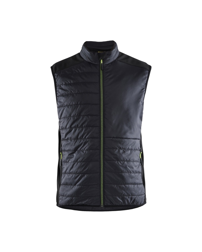 [386320309933 XS] Blåkläder 3863 Hybrid vest (Black/Reflective Yellow, XS)