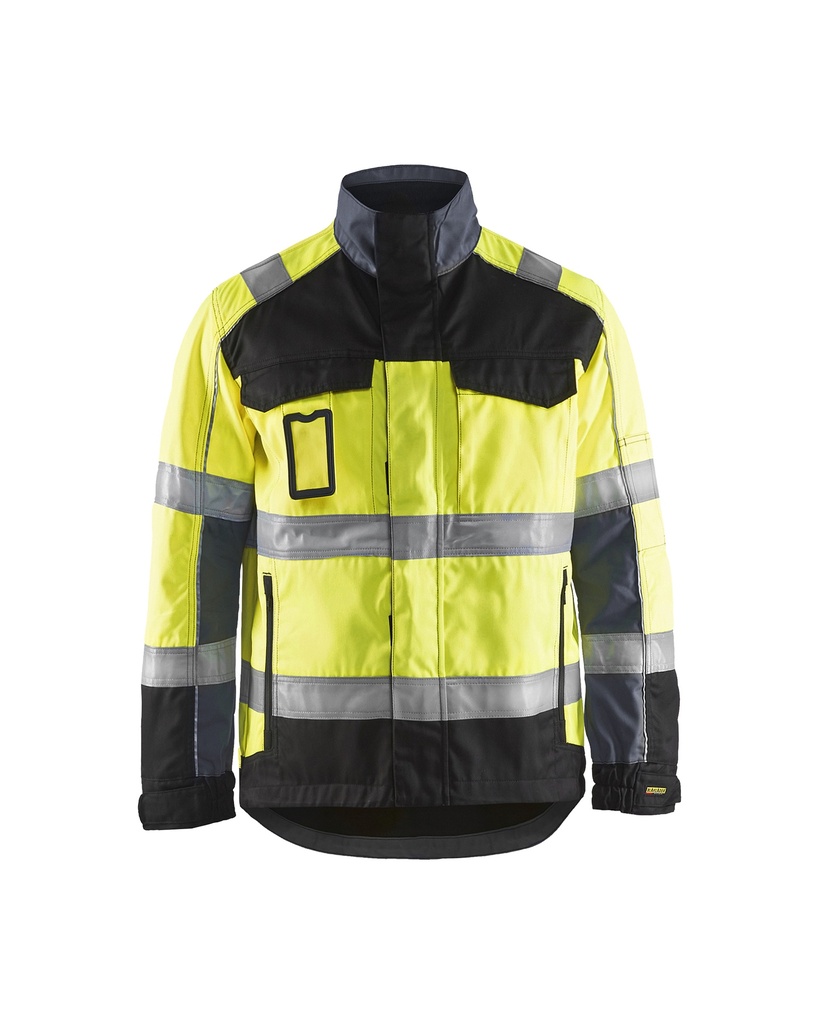 [405118113399 XS] Blåkläder 4051 Jacket (Reflective Yellow/Black, XS)