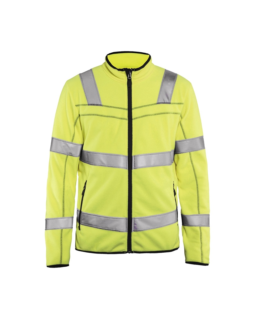 [494110103300 XS] Blåkläder 4941 Highvis microfleece sweater (Reflective Yellow, XS)