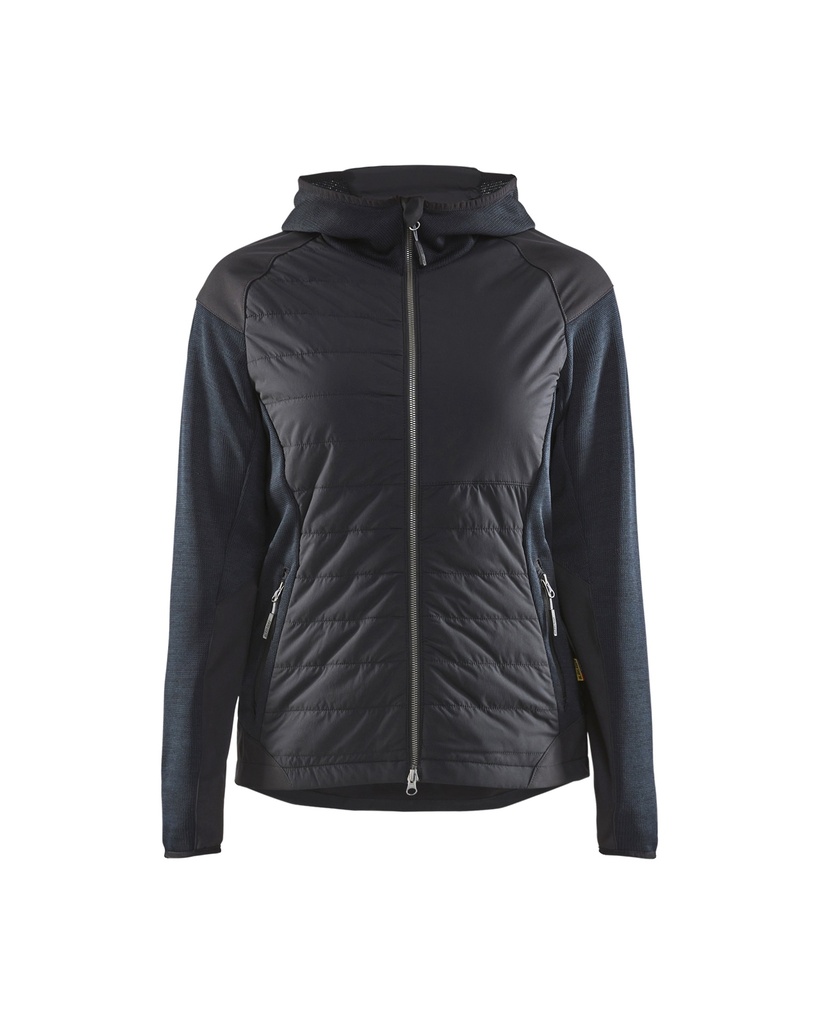 [593121178699 XS] Blåkläder 5931 Women's hybrid jacket (Dark Marine Blue/Black  , XS)