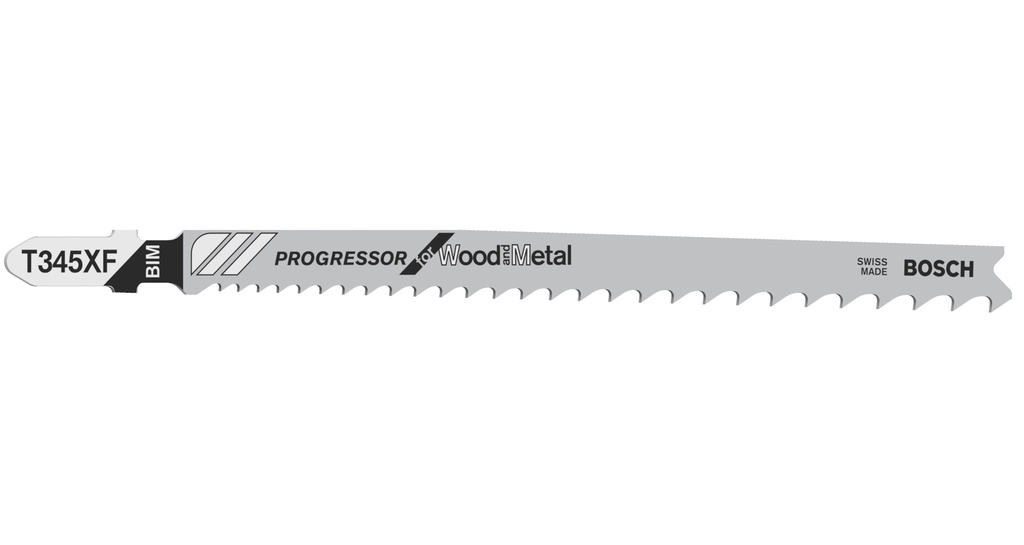 [2608634994] Bosch Jigsaw blade T 345 XF Prog 5 pcs N. Wood