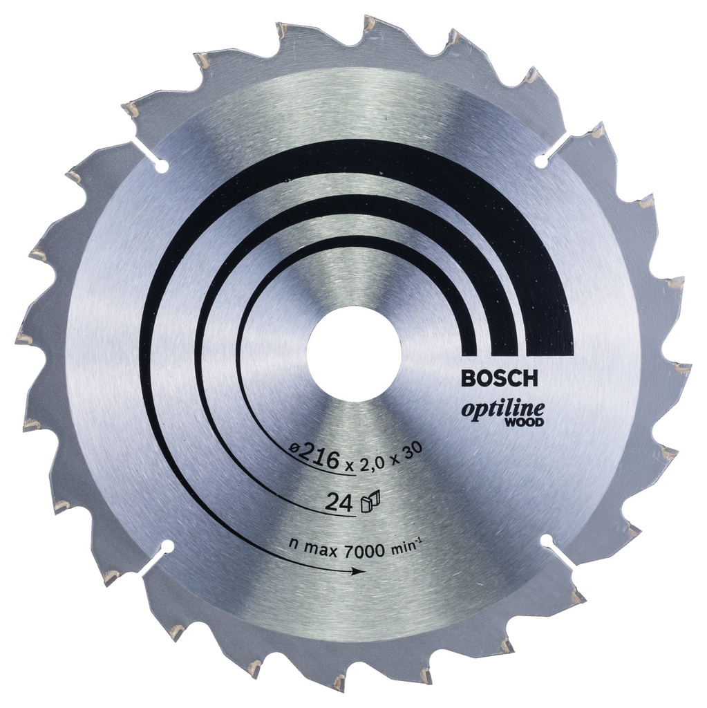 [2608640431] Bosch Circular saw blade 216x2.0x30 Z24 OP