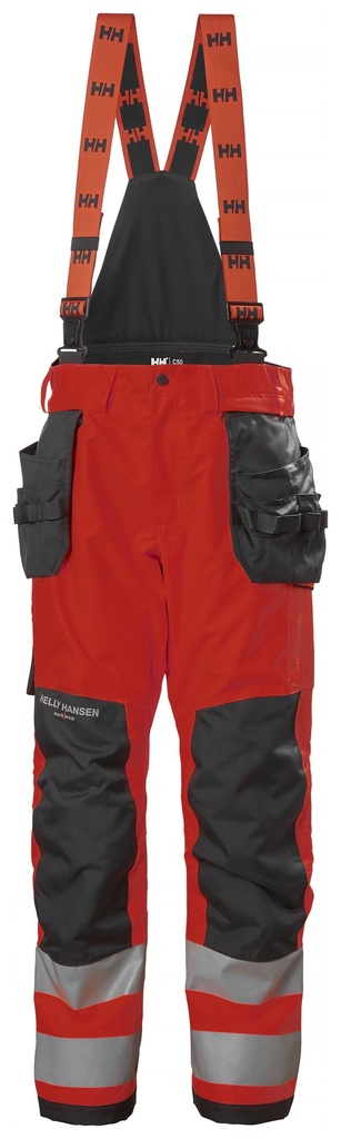 [71493_169-C44] Helly Hansen 71493 Alna 2.0 Huomio Kuoririipputaskuhousut lk.2 (Punainen/Eebenpuu, C44)
