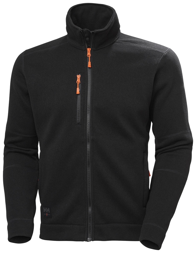 [72250_990-XS] Helly Hansen 72250 Kensington Knitted Fleece Jacket (Black  , XS)