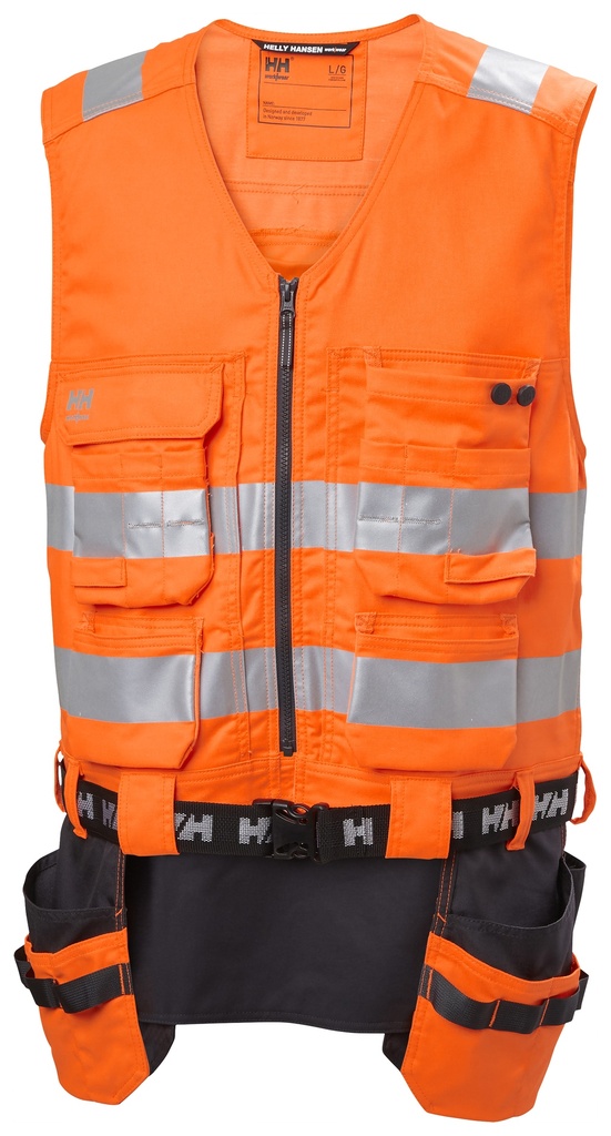 [77120_269-XS] Helly Hansen 77120 Alna 2.0 Attention hanging pocket bra (Orange/Ebony  , XS)