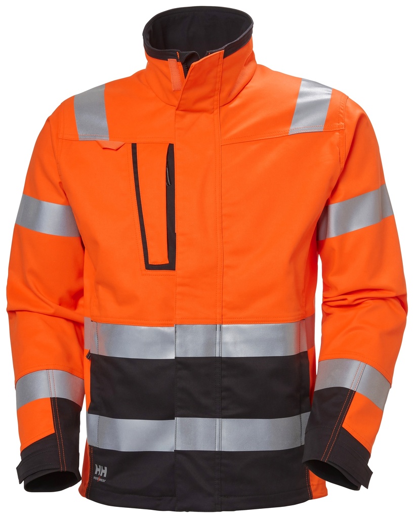 [77220_269-XS] Helly Hansen 77220 Alna 2.0 Attention jacket (Orange/Ebony  , XS)
