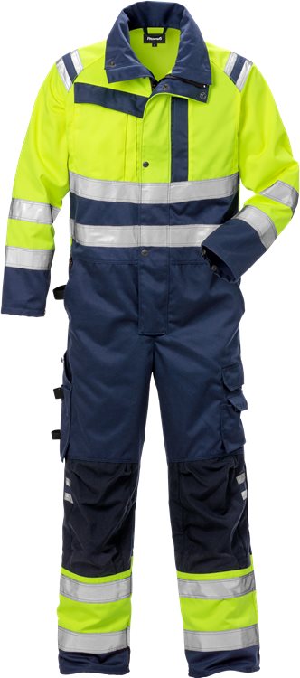 [124376-171-S] Fristads 124376 High vis blind cover lk.3, 8026 PLU (Neon Yellow/Dark Blue  , S)