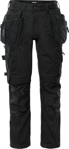 [300864-940-C44] Fristads 300864 Builder's stretch pants 2530 GCYD (Black  , C44)