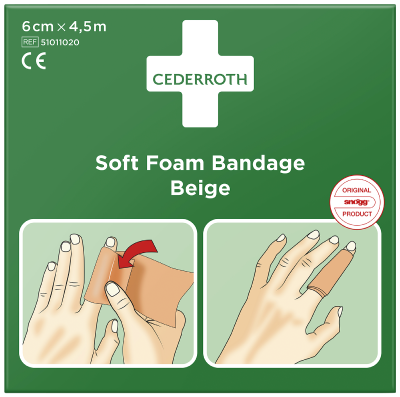 [51011020] Cederroth Soft Laastari Beige 6 cm x 4.5 m